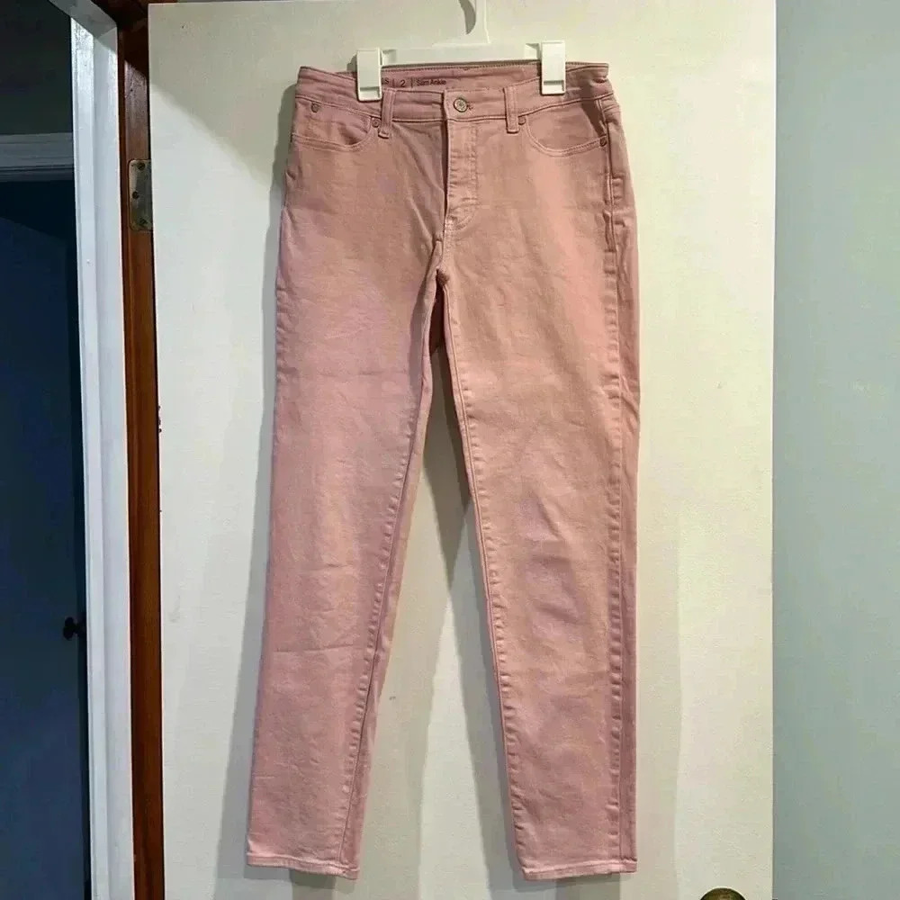 Talbot’s Flawless Women’s Light Pink Slim Ankle Jeans - Size 2